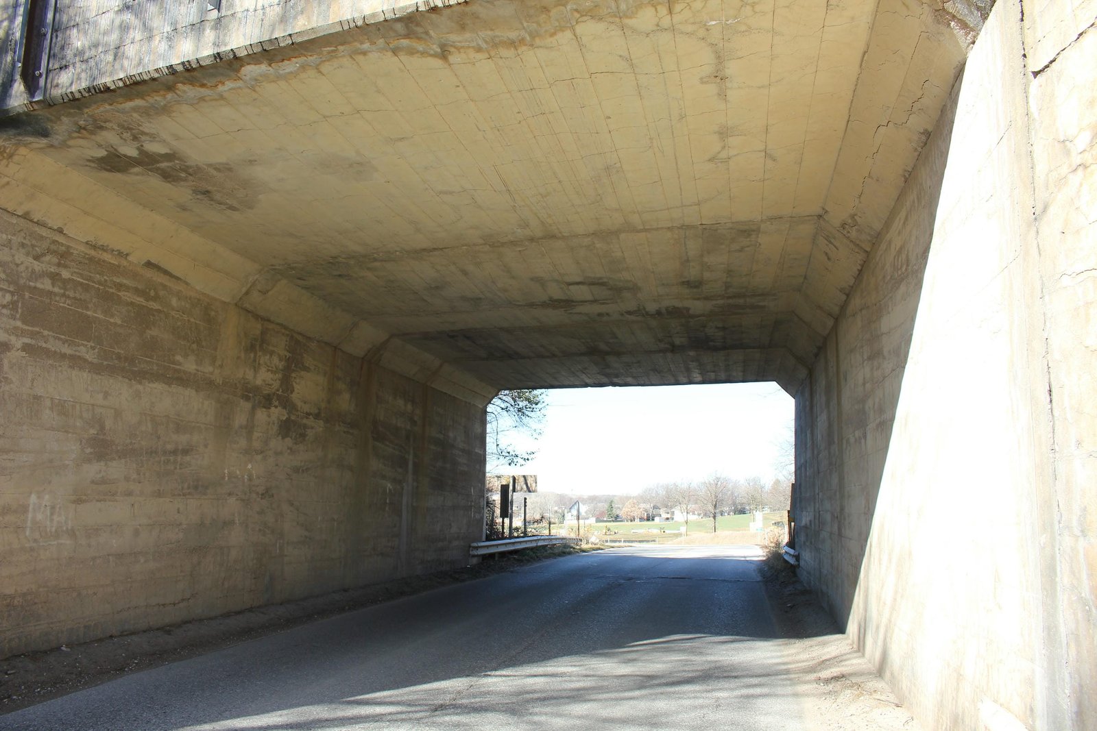 Under bridge
